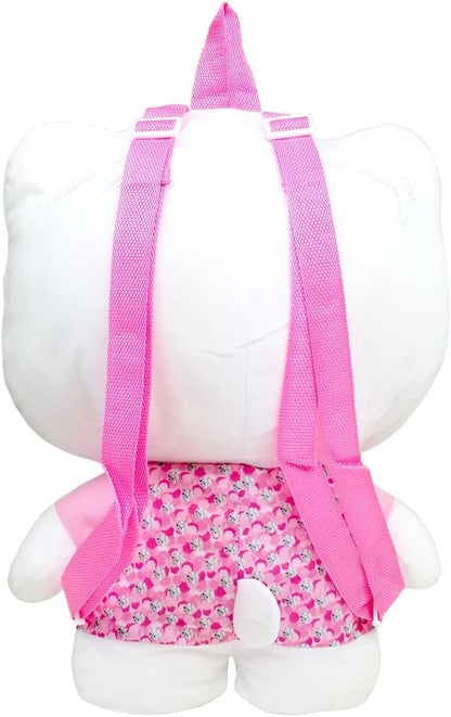 Kitty Flower 17In Plush Backpack