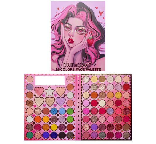 STRAWBERRY GIRL 86 COLOR FACE PALETTE