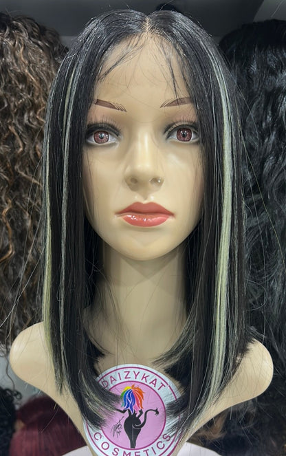 #61 Jess - Middle Part Lace Front Wig - Color 1B/613