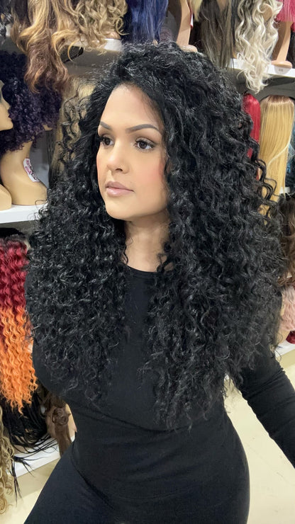 #155 Ayla - 13x4 Free Part Deep Lace Front Wig - 1B
