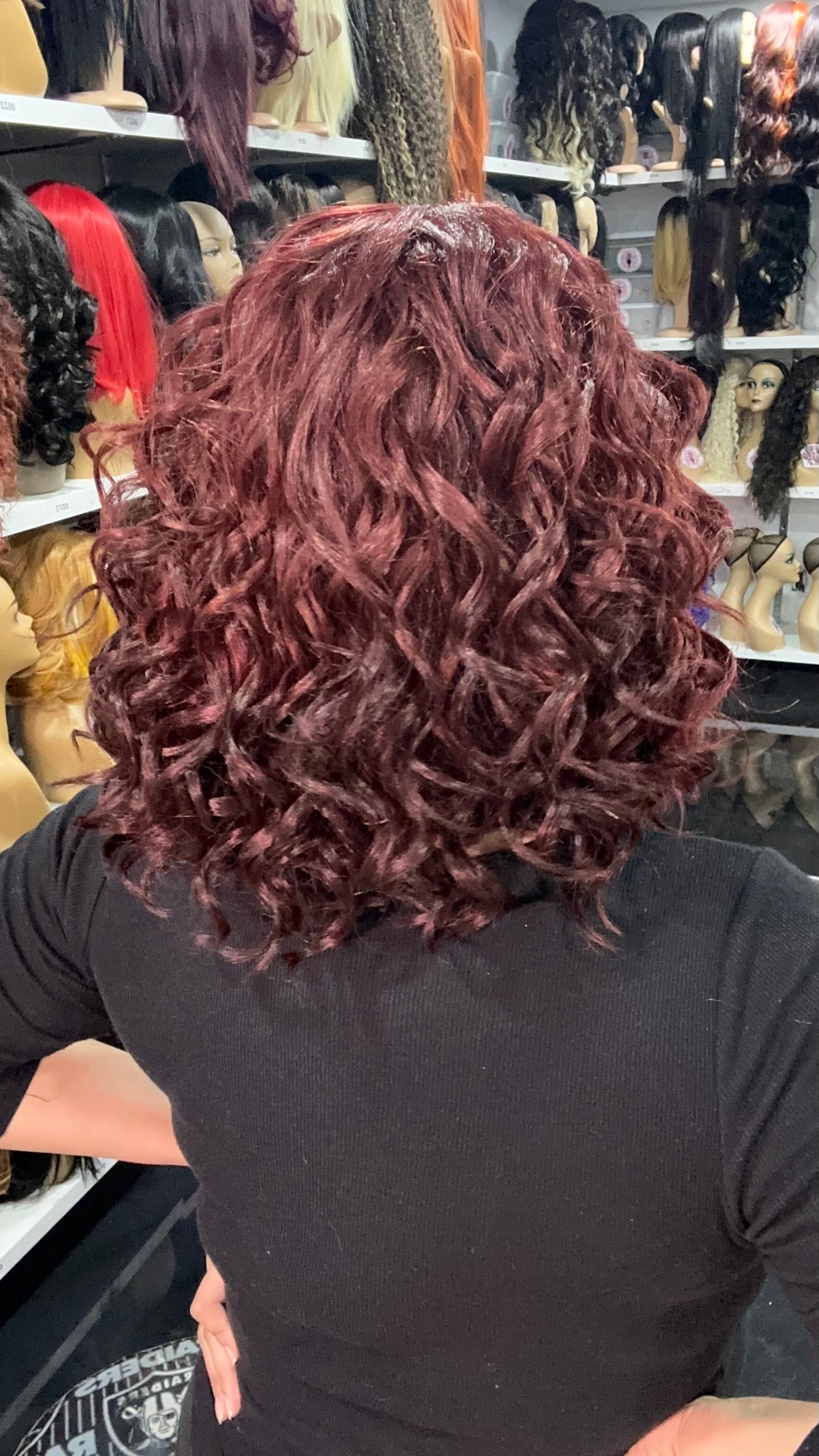 #31 - Leslie - 13x4 Free Part Lace Front Wig - Color D.RED