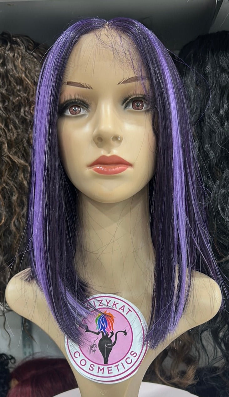 #57 Jess - Middle Part Lace Front Wig - Color PURP