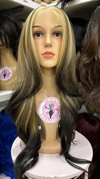 #23 Joey - 13x7 HD Full Lace Front Free Parting Wig -BLONDE TO SMOKE