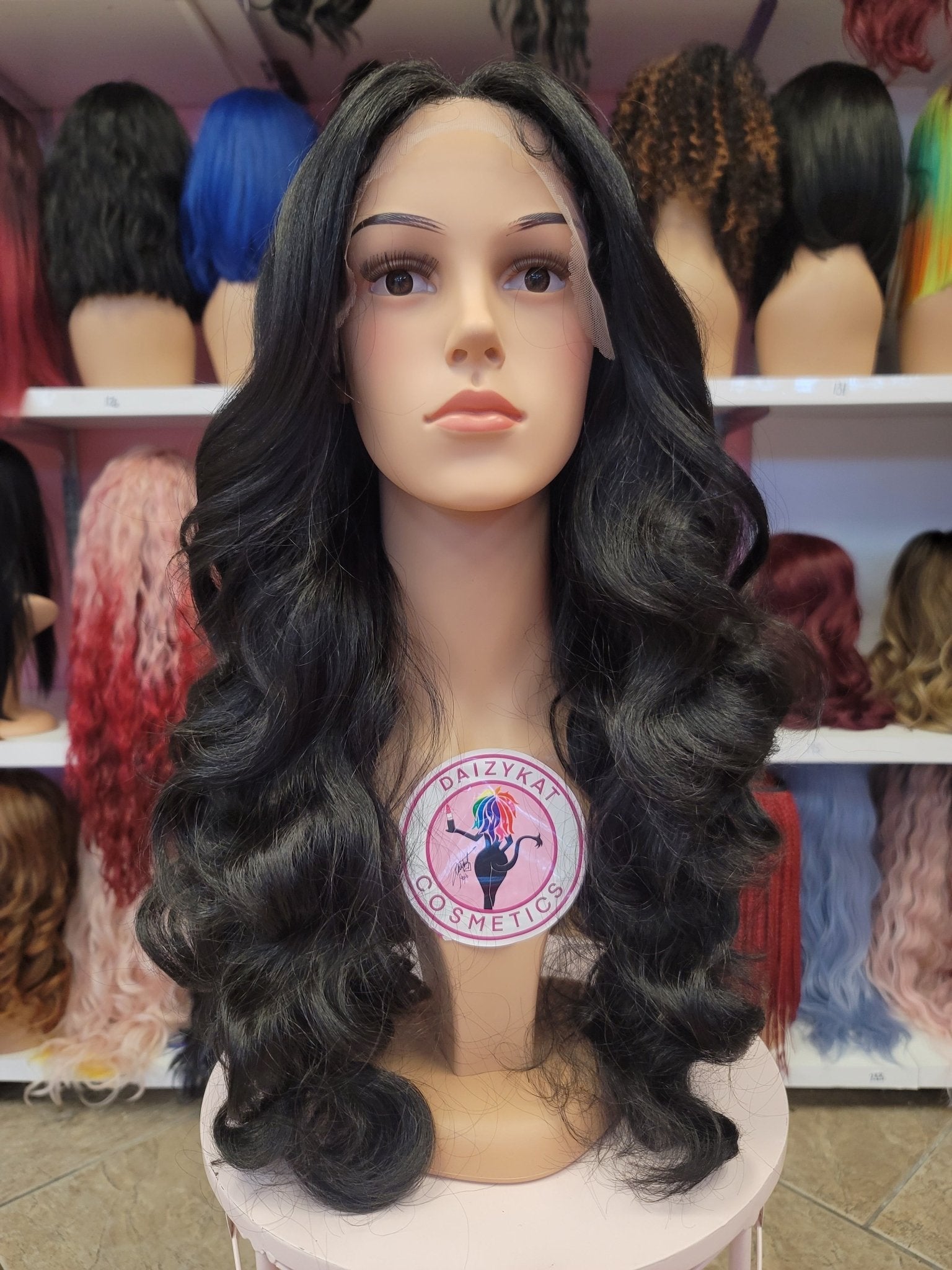 112 Sapphire - Middle Part Lace Front Wig - 1B/RAINBOW - DaizyKat Cosmetics 112 Sapphire - Middle Part Lace Front Wig - 1B/RAINBOW DaizyKat Cosmetics Wigs