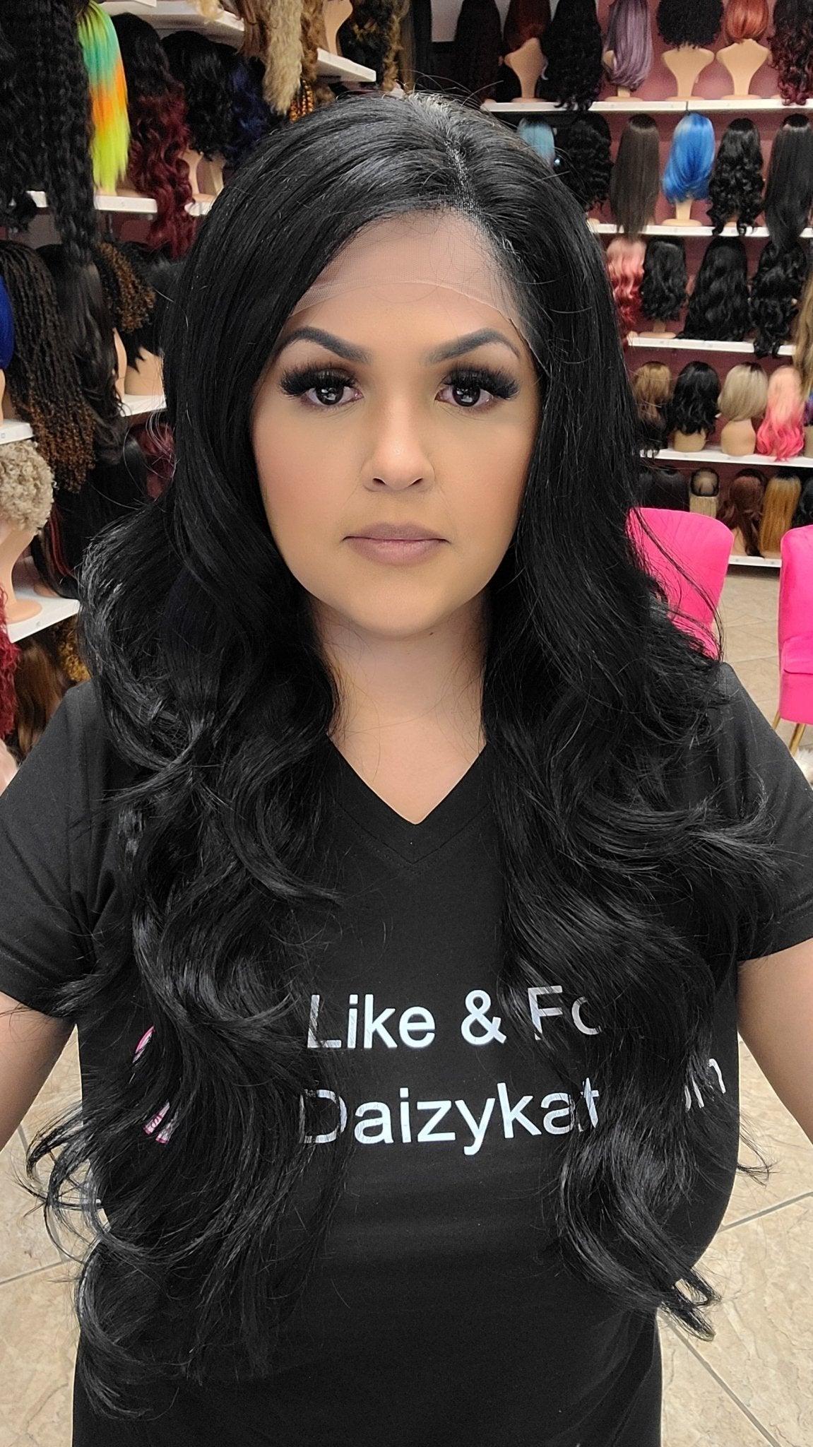 115 Riley - 13x4 Free Part Lace Front Wig - 1B - DaizyKat Cosmetics 115 Riley - 13x4 Free Part Lace Front Wig - 1B DaizyKat Cosmetics Wigs