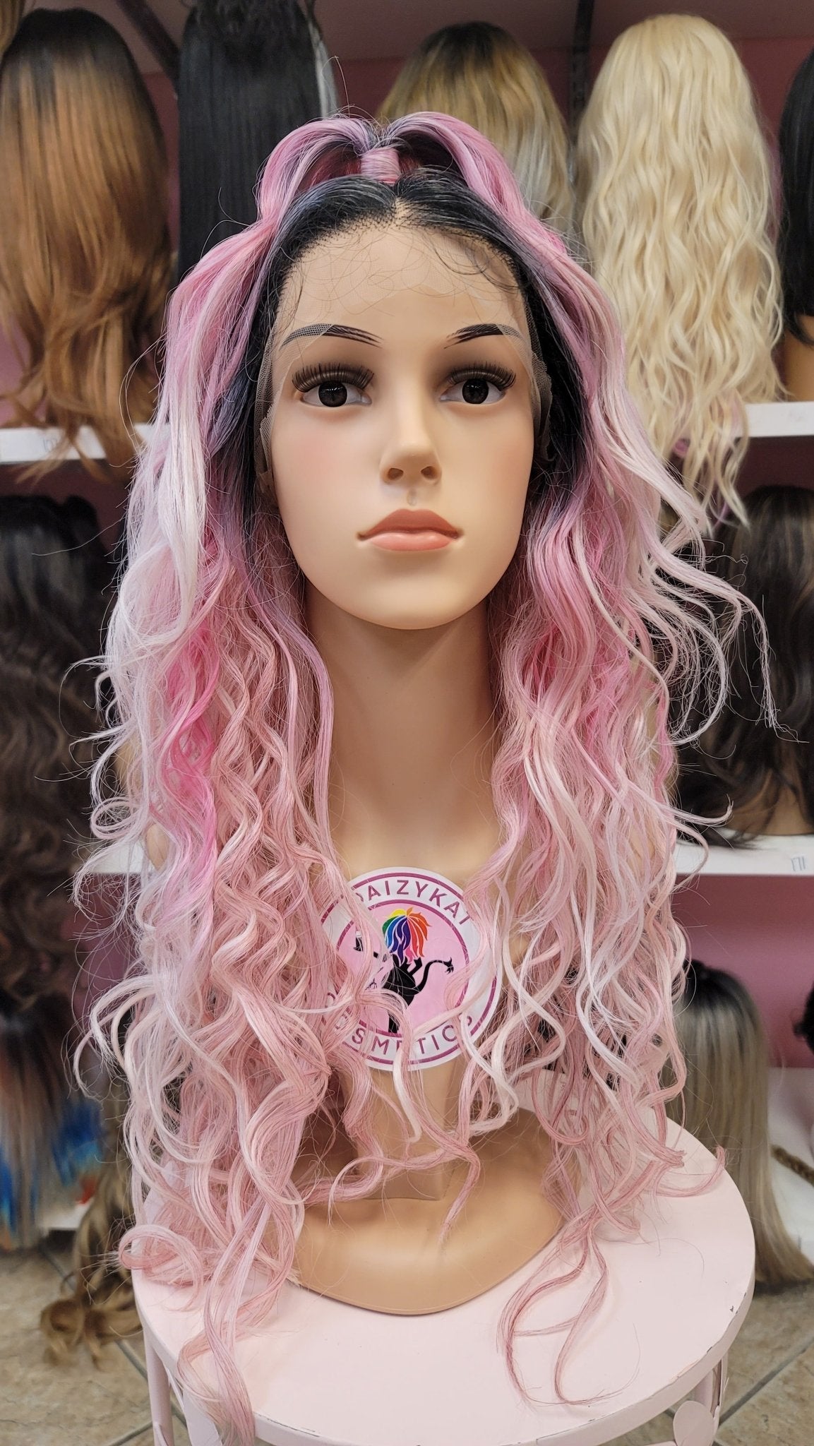 145 Jolene - 13x2 & 360 Top Pony Lace Front Wig - 1B/PINK - DaizyKat Cosmetics 145 Jolene - 13x2 & 360 Top Pony Lace Front Wig - 1B/PINK DaizyKat Cosmetics WIGS