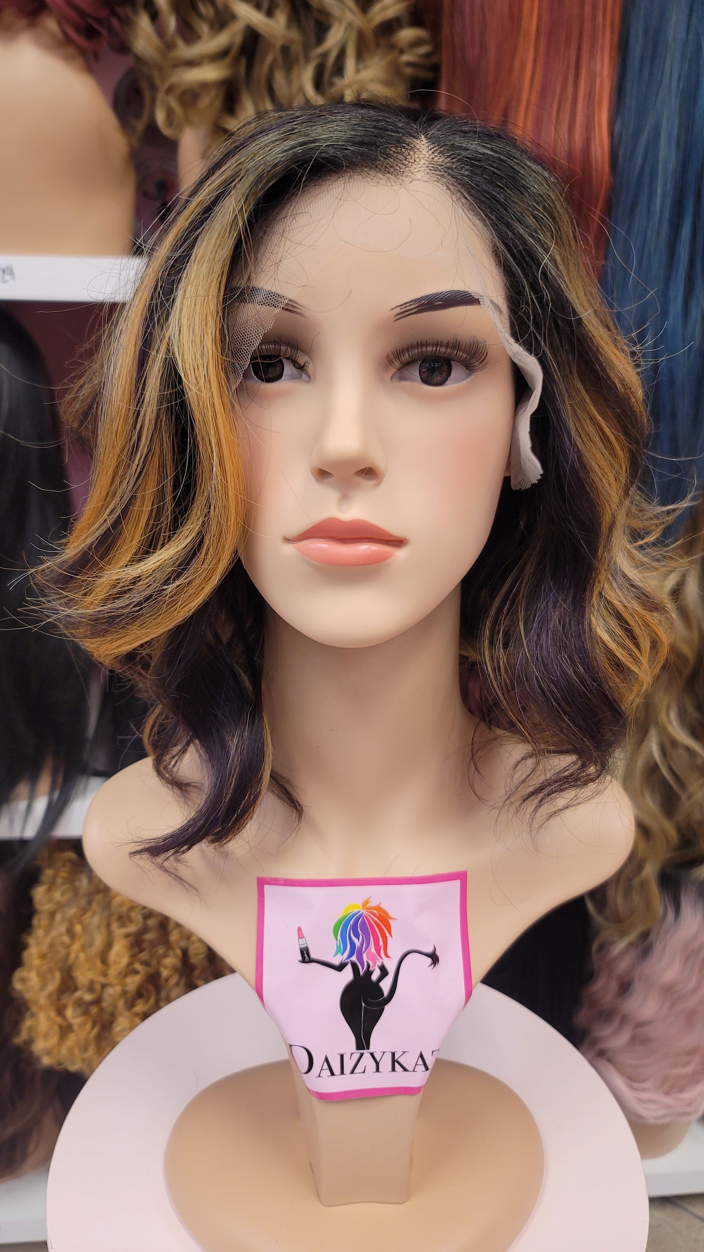 38 Maddy - 13x4 Free Part Lace Front Wig - 1B/PPGD - DaizyKat Cosmetics 38 Maddy - 13x4 Free Part Lace Front Wig - 1B/PPGD DaizyKat Cosmetics Wigs