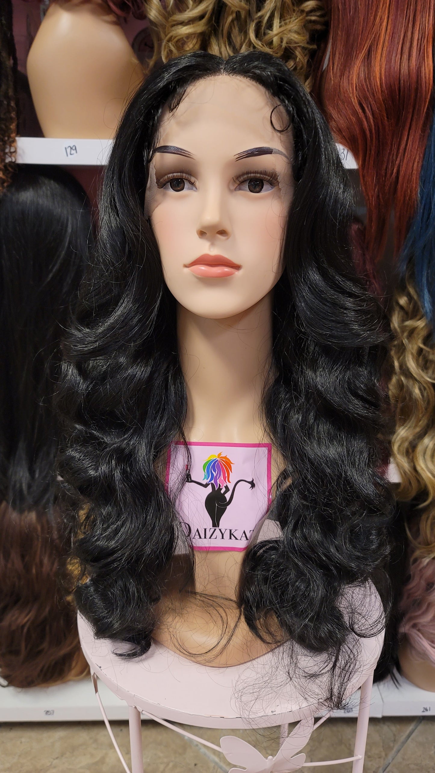 455 Sapphire - Middle Part Lace Front Wig - 1B - DaizyKat Cosmetics 455 Sapphire - Middle Part Lace Front Wig - 1B DaizyKat Cosmetics Wigs