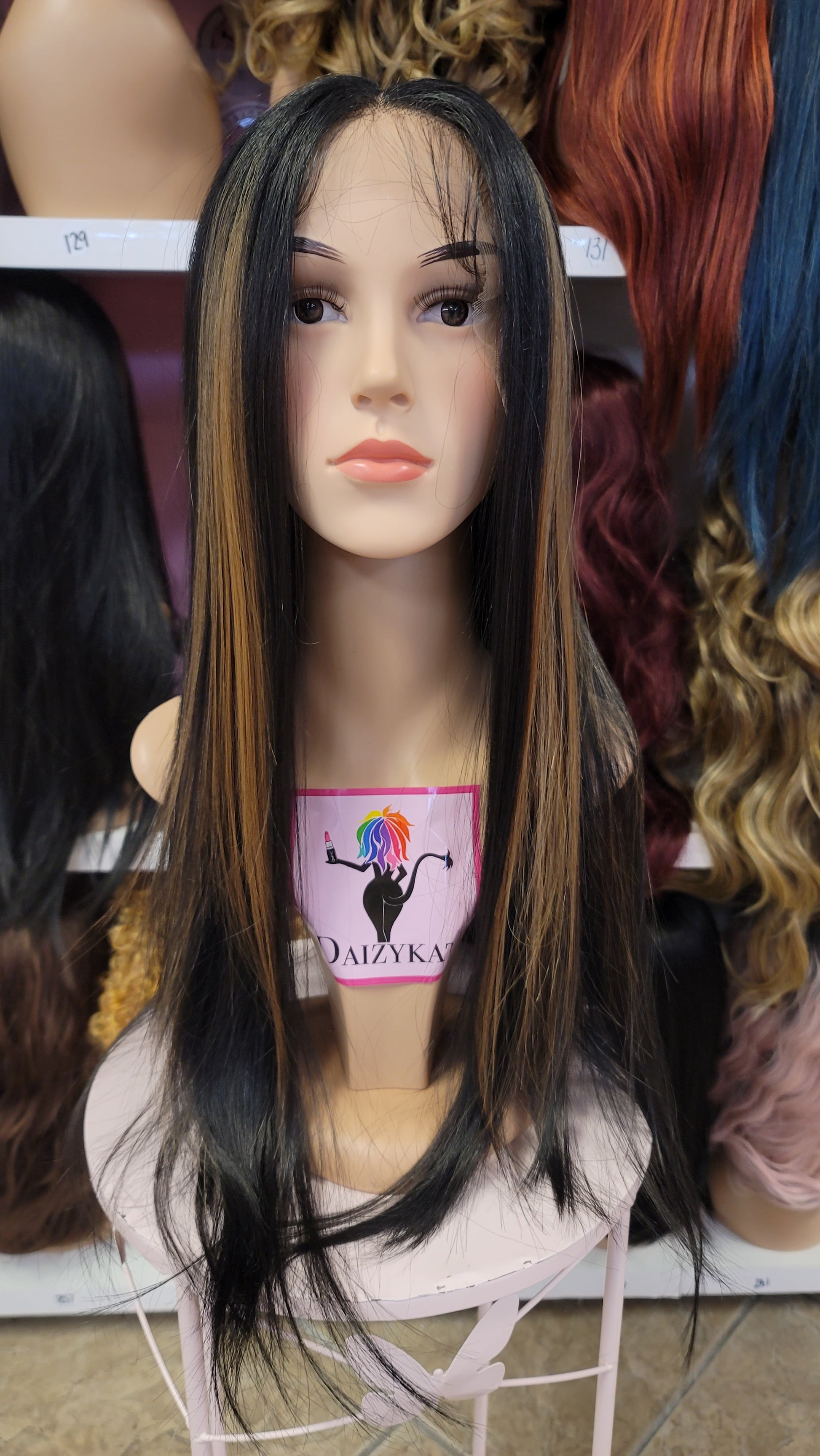 73 Alexa- Middle Part Lace Front Wig - 1B/30 - DaizyKat Cosmetics 73 Alexa- Middle Part Lace Front Wig - 1B/30 DaizyKat Cosmetics Wigs