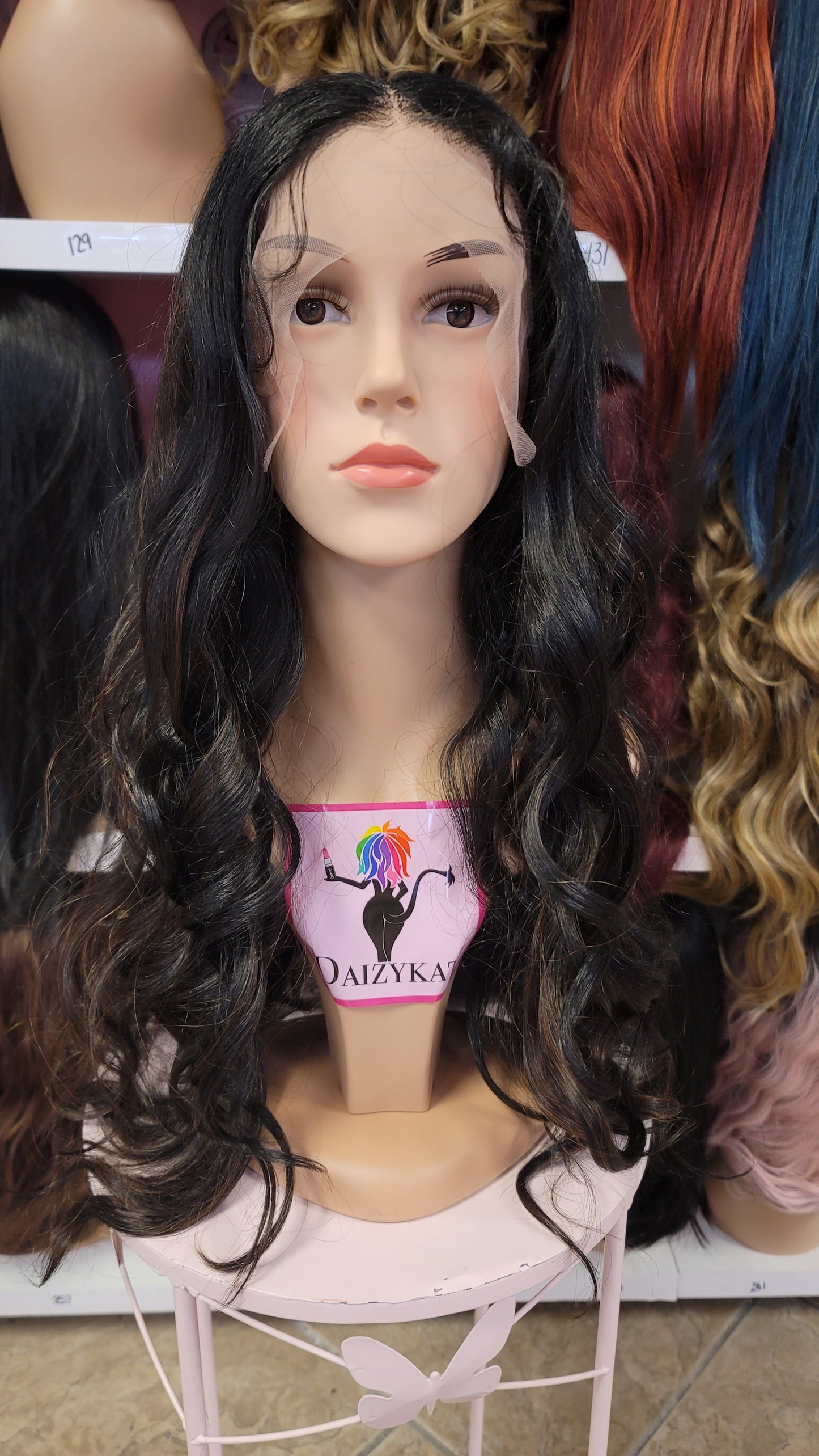 122 Sloan - Middle Part Lace Front Wig - 1B/30 - DaizyKat Cosmetics 122 Sloan - Middle Part Lace Front Wig - 1B/30 DaizyKat Cosmetics Wigs
