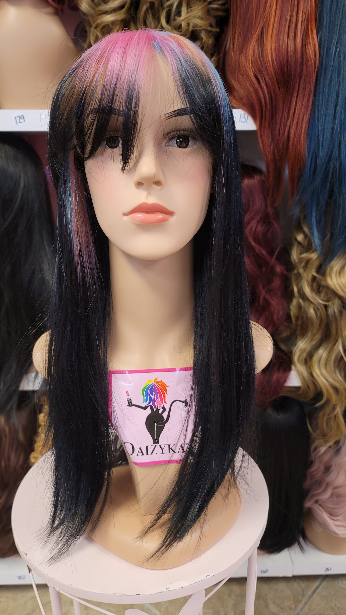 497 Rue - Classy Bangs Wig - RAINBOW/1B - DaizyKat Cosmetics 497 Rue - Classy Bangs Wig - RAINBOW/1B DaizyKat Cosmetics Wigs