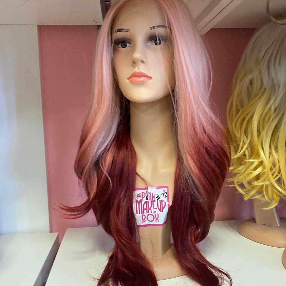 229 Monica -13x4 Free Part Lace Front Wig PINK TO RED - DaizyKat Cosmetics 229 Monica -13x4 Free Part Lace Front Wig PINK TO RED DaizyKat Cosmetics