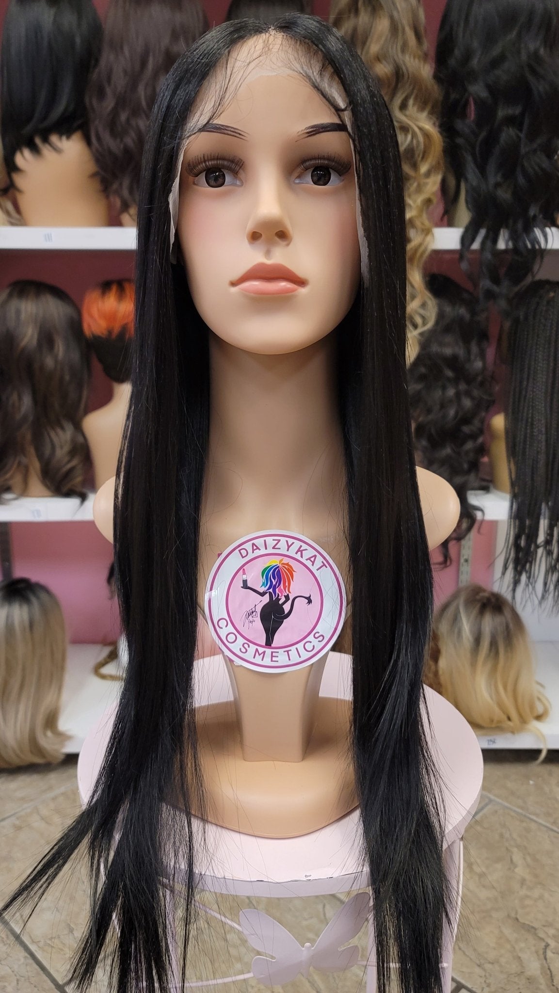 326 Alex - Middle Part Lace Front Wig - 1B - DaizyKat Cosmetics 326 Alex - Middle Part Lace Front Wig - 1B DaizyKat Cosmetics Wigs