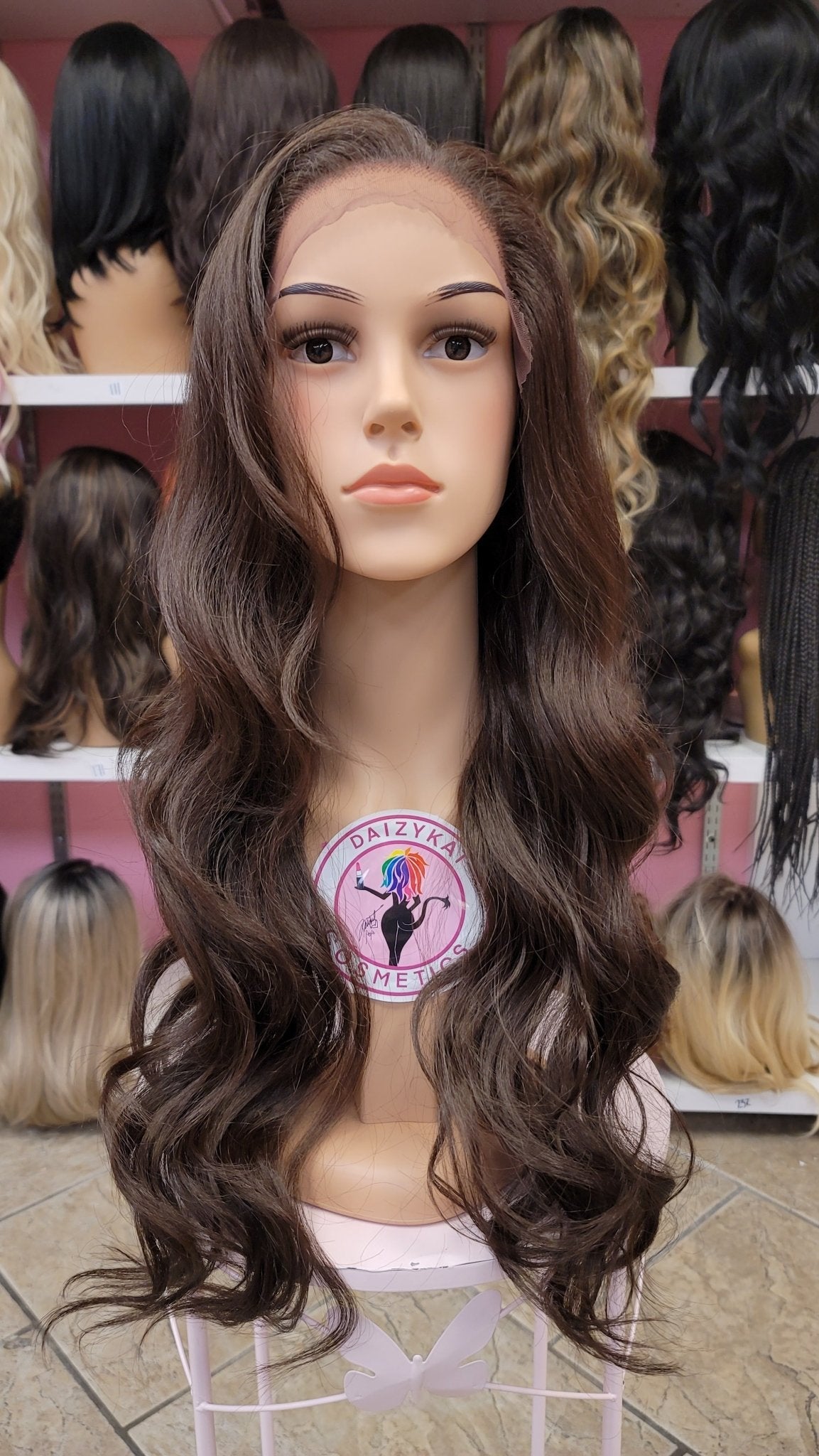 370 Gabriela - 13x4 Free Part Lace Front Wig HUMAN HAIR BLEND- 4 - DaizyKat Cosmetics 370 Gabriela - 13x4 Free Part Lace Front Wig HUMAN HAIR BLEND- 4 Discount Makeup Box Wigs