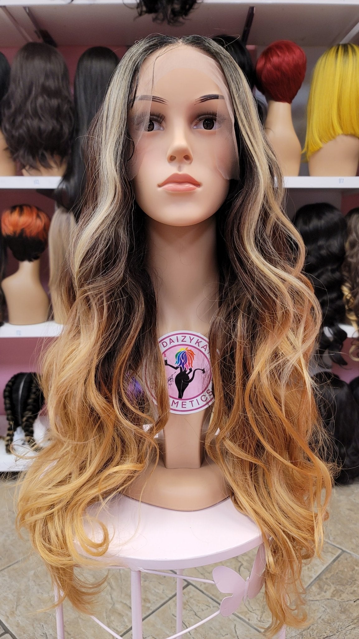 379 Sloan - Middle Part Lace Front Wig - 1B/27/30 - DaizyKat Cosmetics 379 Sloan - Middle Part Lace Front Wig - 1B/27/30 DaizyKat Cosmetics Wigs