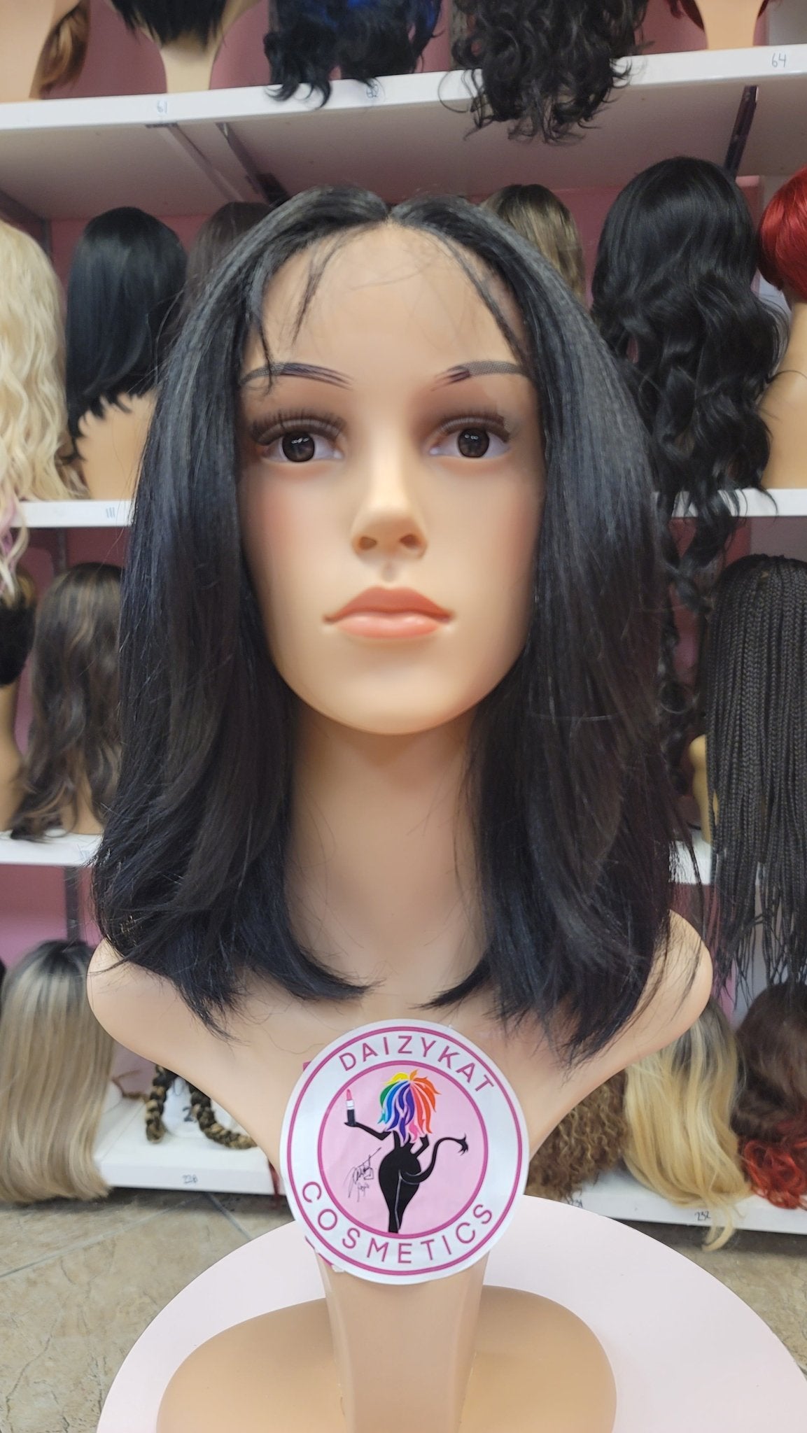 386 Faith - Middle Part Lace Front Wig - 1B - DaizyKat Cosmetics 386 Faith - Middle Part Lace Front Wig - 1B DaizyKat Cosmetics Wigs