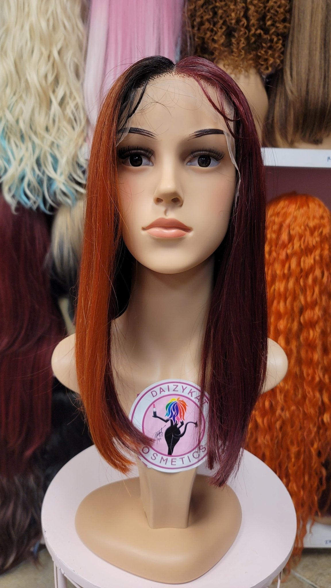 390 Tokyo - Middle Part Lace Front Wig - RED/COPPER - DaizyKat Cosmetics 390 Tokyo - Middle Part Lace Front Wig - RED/COPPER DaizyKat Cosmetics Wigs