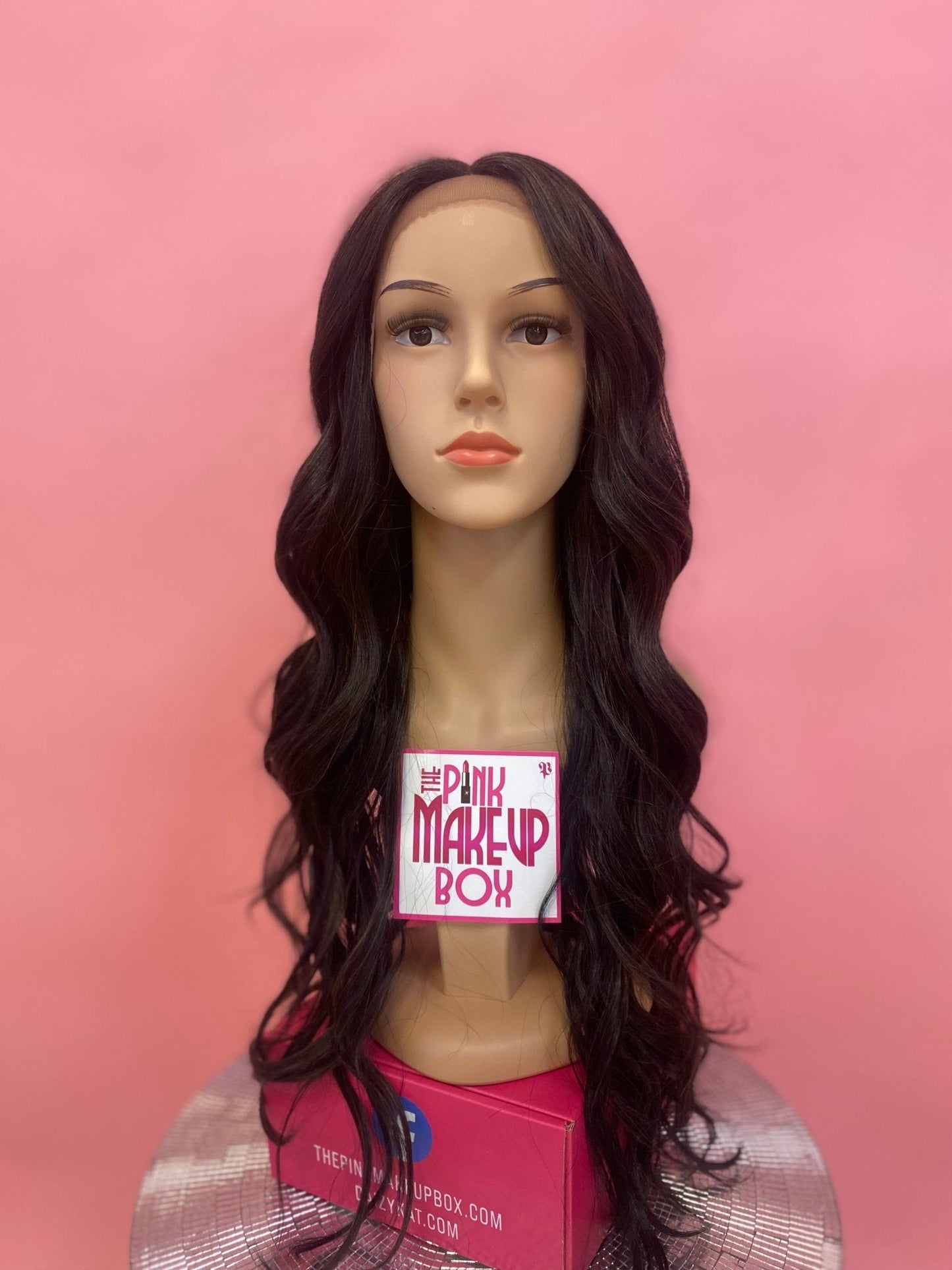 157 Nadia - Middle Part Lace Front Wig Human Hair Blend-1B/30 - DaizyKat Cosmetics 157 Nadia - Middle Part Lace Front Wig Human Hair Blend-1B/30 DaizyKat Cosmetics