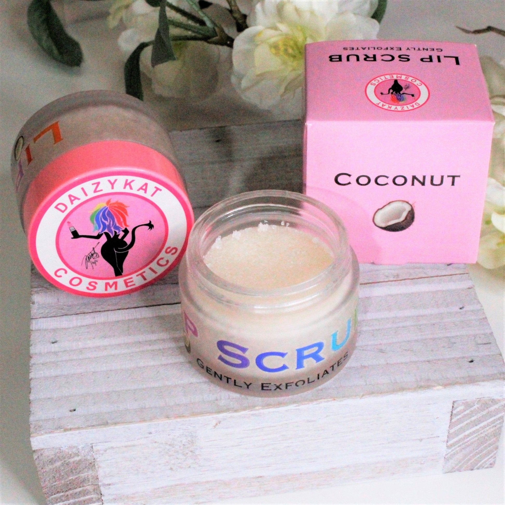 Coconut Lip Scrub - DaizyKat Cosmetics Coconut Lip Scrub DaizyKat Cosmetics Lip Scrub