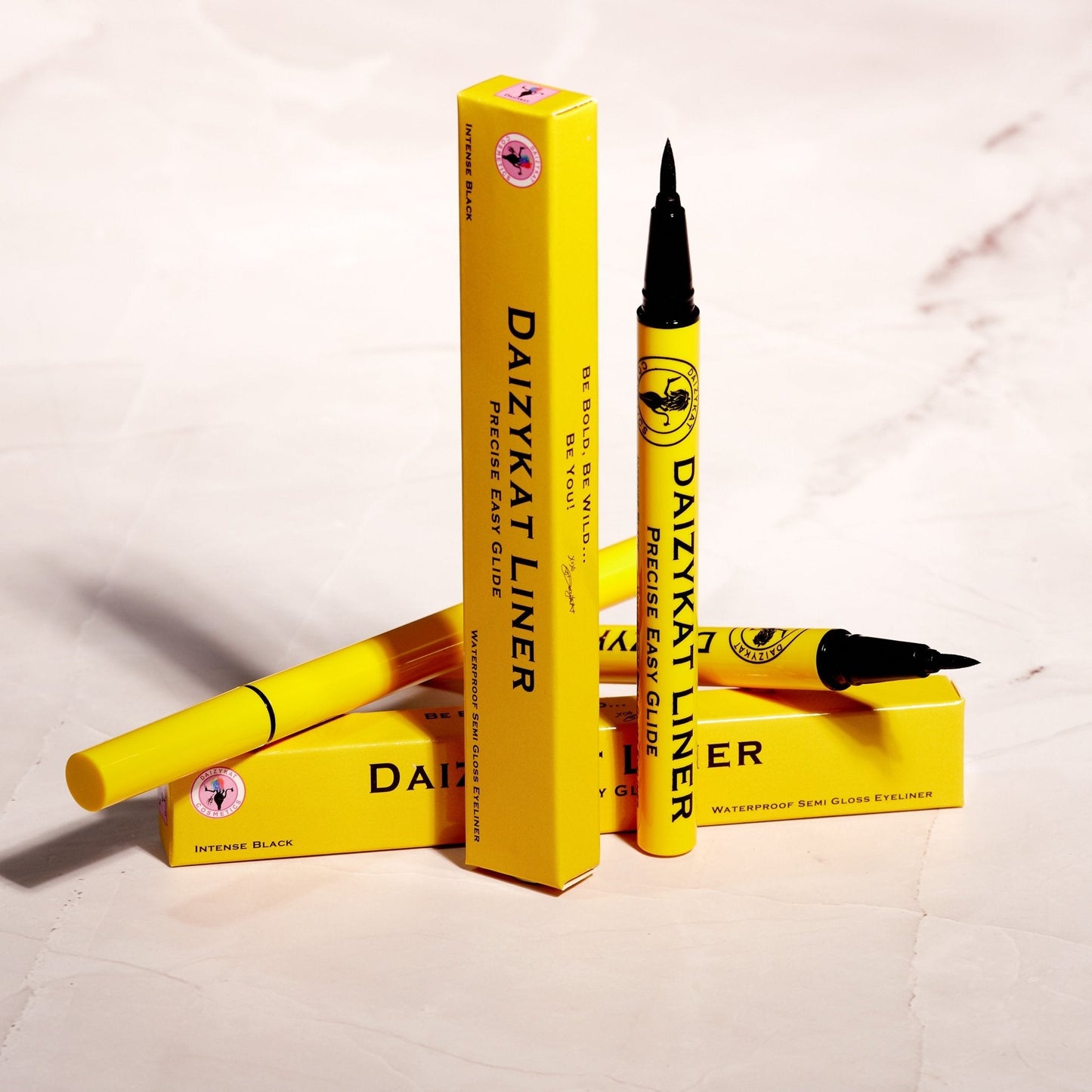 DaizyKat Waterproof Semi Gloss Eyeliner - Yellow Tube - DaizyKat Cosmetics DaizyKat Waterproof Semi Gloss Eyeliner - Yellow Tube DaizyKat Cosmetics eyeliner