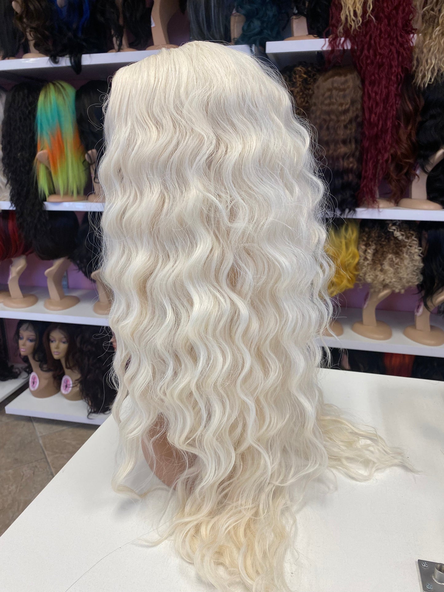 Marina - Deep Middle Part Lace Front Wig - 613B - DaizyKat Cosmetics Marina - Deep Middle Part Lace Front Wig - 613B DaizyKat Cosmetics Wigs