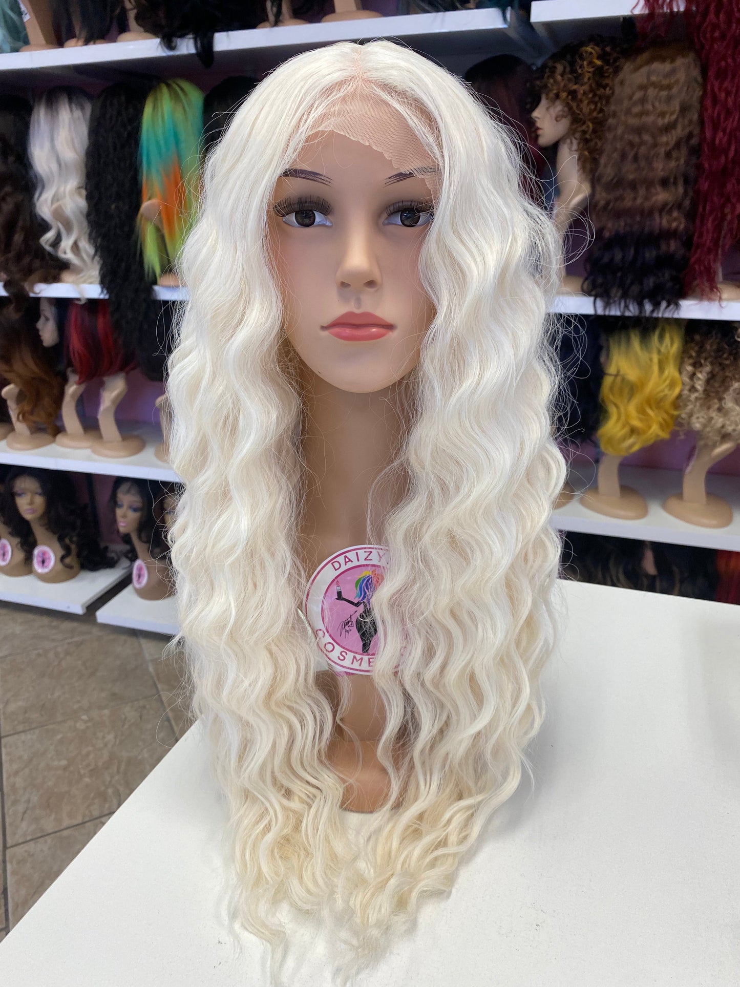 Marina - Deep Middle Part Lace Front Wig - 613B - DaizyKat Cosmetics Marina - Deep Middle Part Lace Front Wig - 613B DaizyKat Cosmetics Wigs