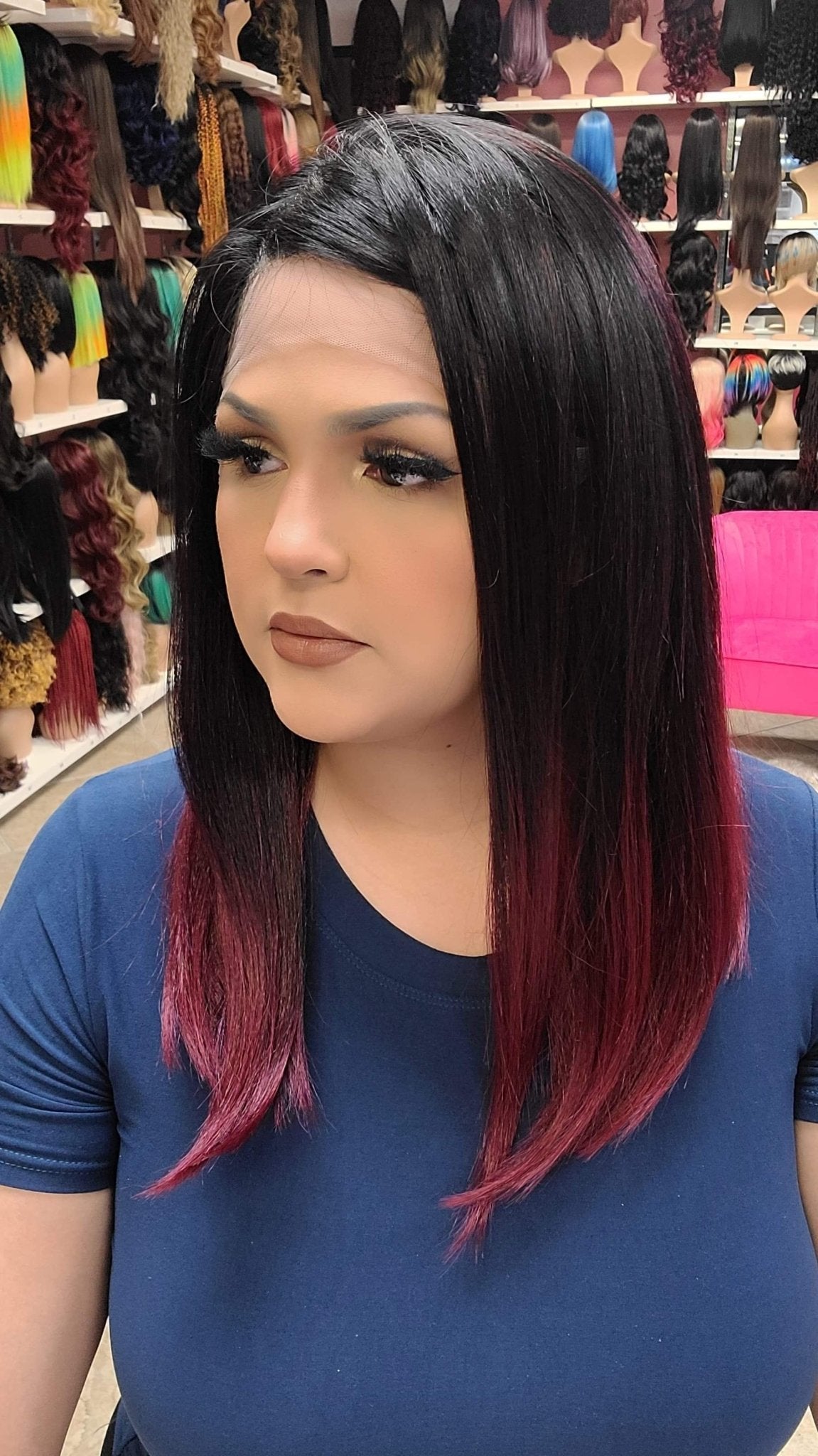 #137 Kim - 13x4 Free Part Lace Front Wig - 1B/BUG