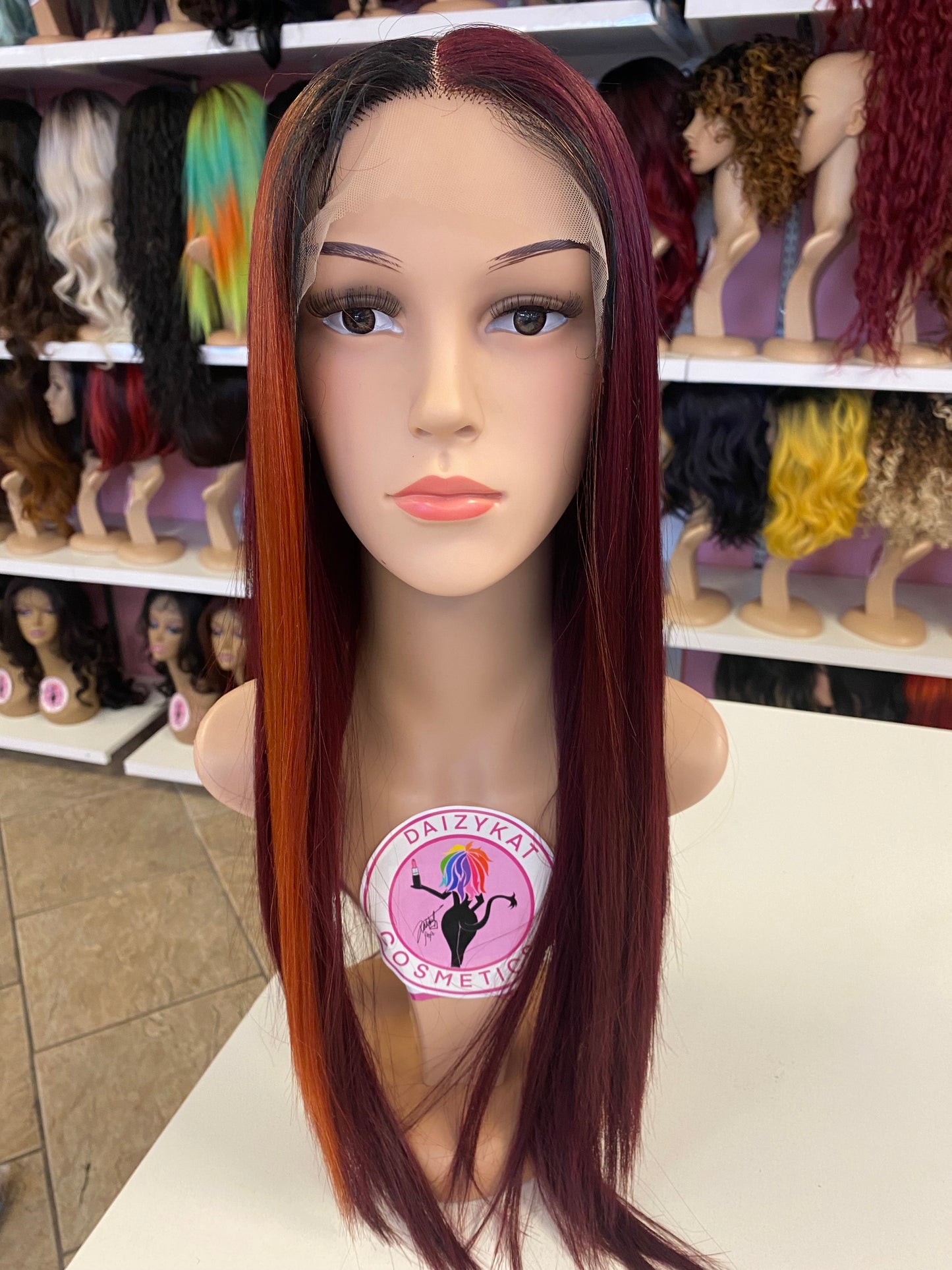 316 Nora - Middle Part Lace Front Wig Human Hair Blend- BG/1B/ORANGE - DaizyKat Cosmetics 316 Nora - Middle Part Lace Front Wig Human Hair Blend- BG/1B/ORANGE DaizyKat Cosmetics Wigs