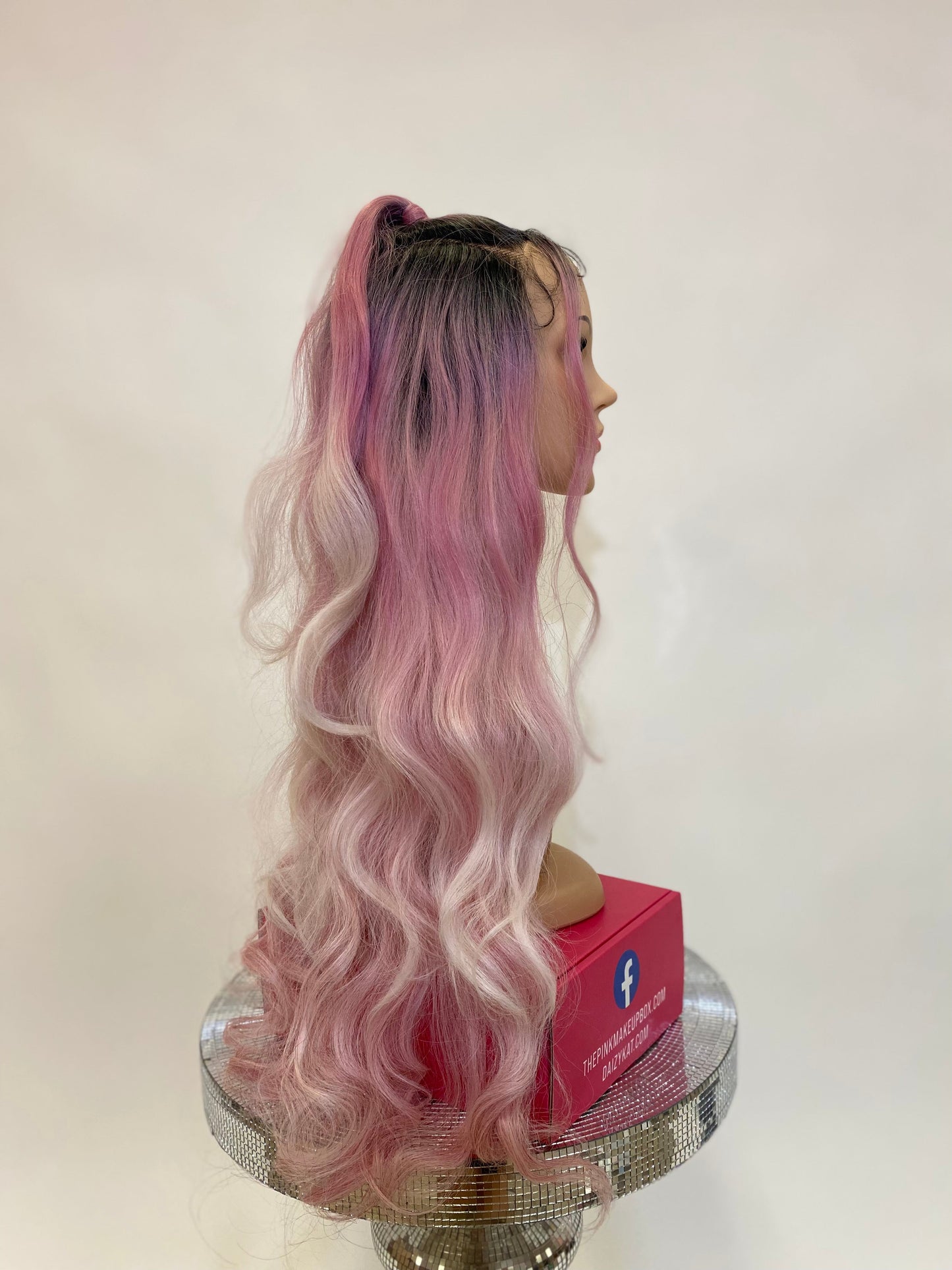 356 Ariana - 13x2 & 360 Top Pony Lace Front Wig - 1B/PINK - DaizyKat Cosmetics 356 Ariana - 13x2 & 360 Top Pony Lace Front Wig - 1B/PINK DaizyKat Cosmetics WIGS