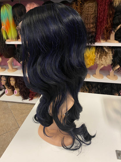 210 Mona - Middle Part Lace Front Wig - NAVY/1B/613 - DaizyKat Cosmetics 210 Mona - Middle Part Lace Front Wig - NAVY/1B/613 DaizyKat Cosmetics Wigs