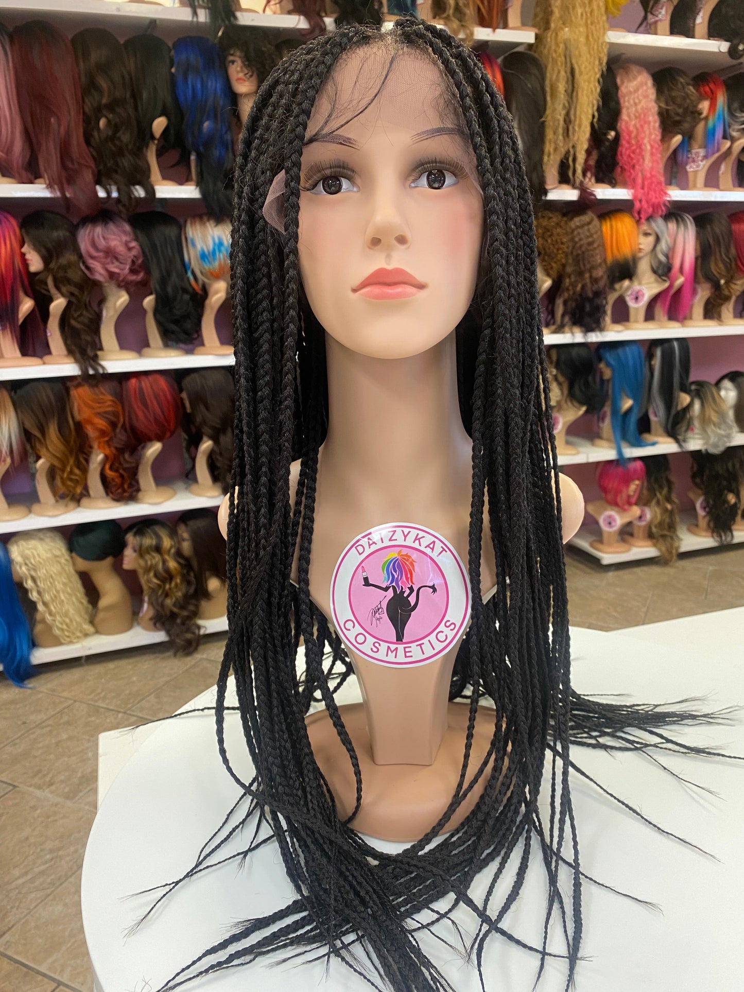 176 Camila - 13x5 Knotless Box Braid Free Part Wig - 2 - DaizyKat Cosmetics 176 Camila - 13x5 Knotless Box Braid Free Part Wig - 2 DaizyKat Cosmetics Wigs
