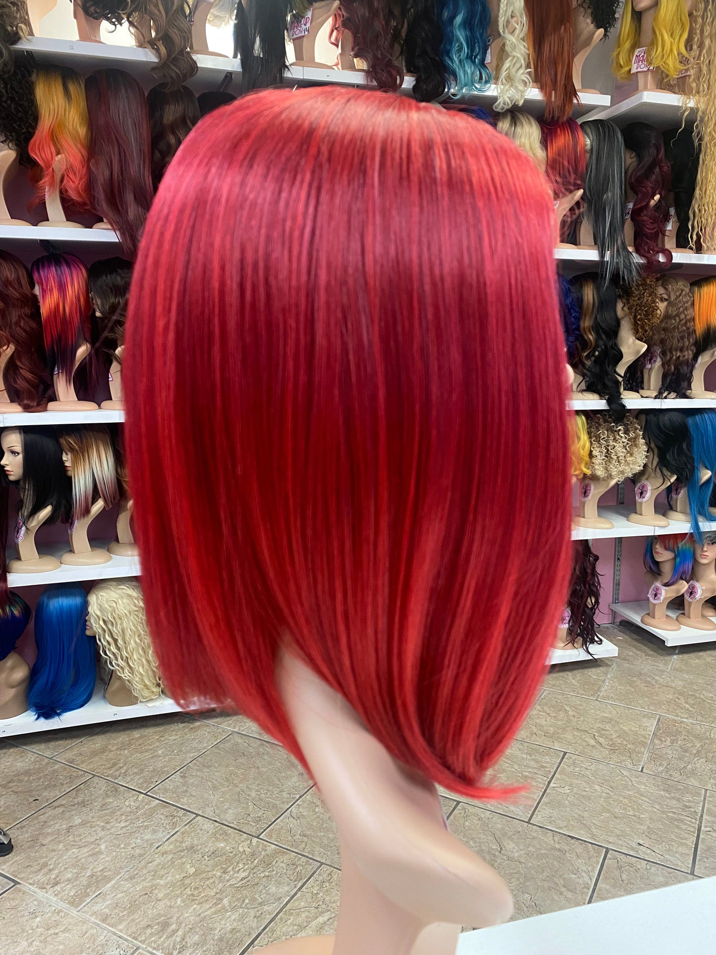 83 Hannah - Deep Middle Part Lace Front Wig - CHERRY RED - DaizyKat Cosmetics 83 Hannah - Deep Middle Part Lace Front Wig - CHERRY RED DaizyKat Cosmetics Wigs