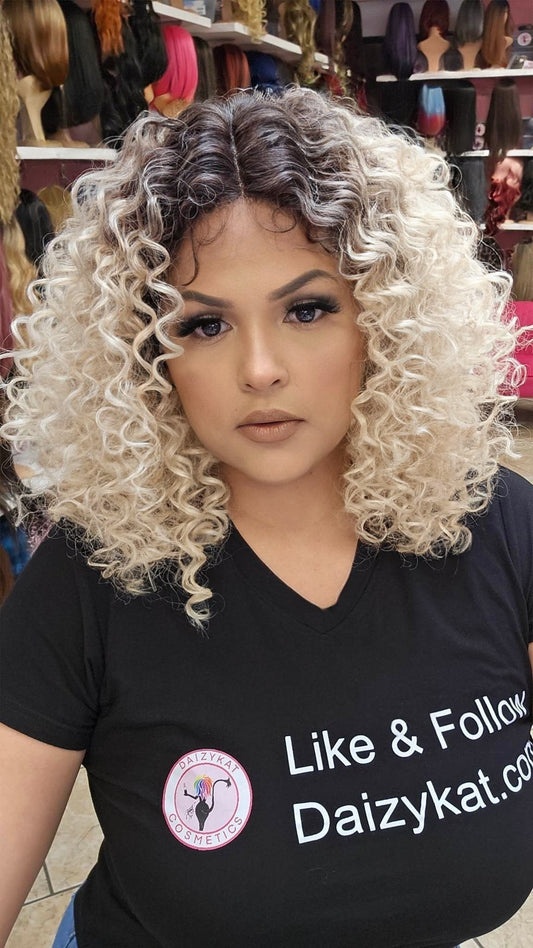 #221 Lupe - Middle Part Lace Front Wig - Color 4/BLONDE